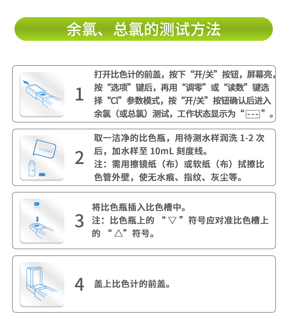 总氯余氯测定步骤